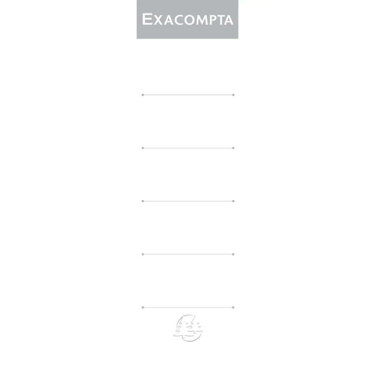 Paquet de 10 étiquettes autocollantes pour classeur a levier dos de 70mm - Blanc - EXACOMPTA