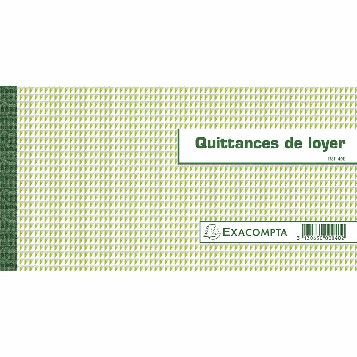 Carnet à souche "Quittances de loyer" 50 feuillets - Format horizontal de la quittance 13x18,5 cm - EXACOMPTA
