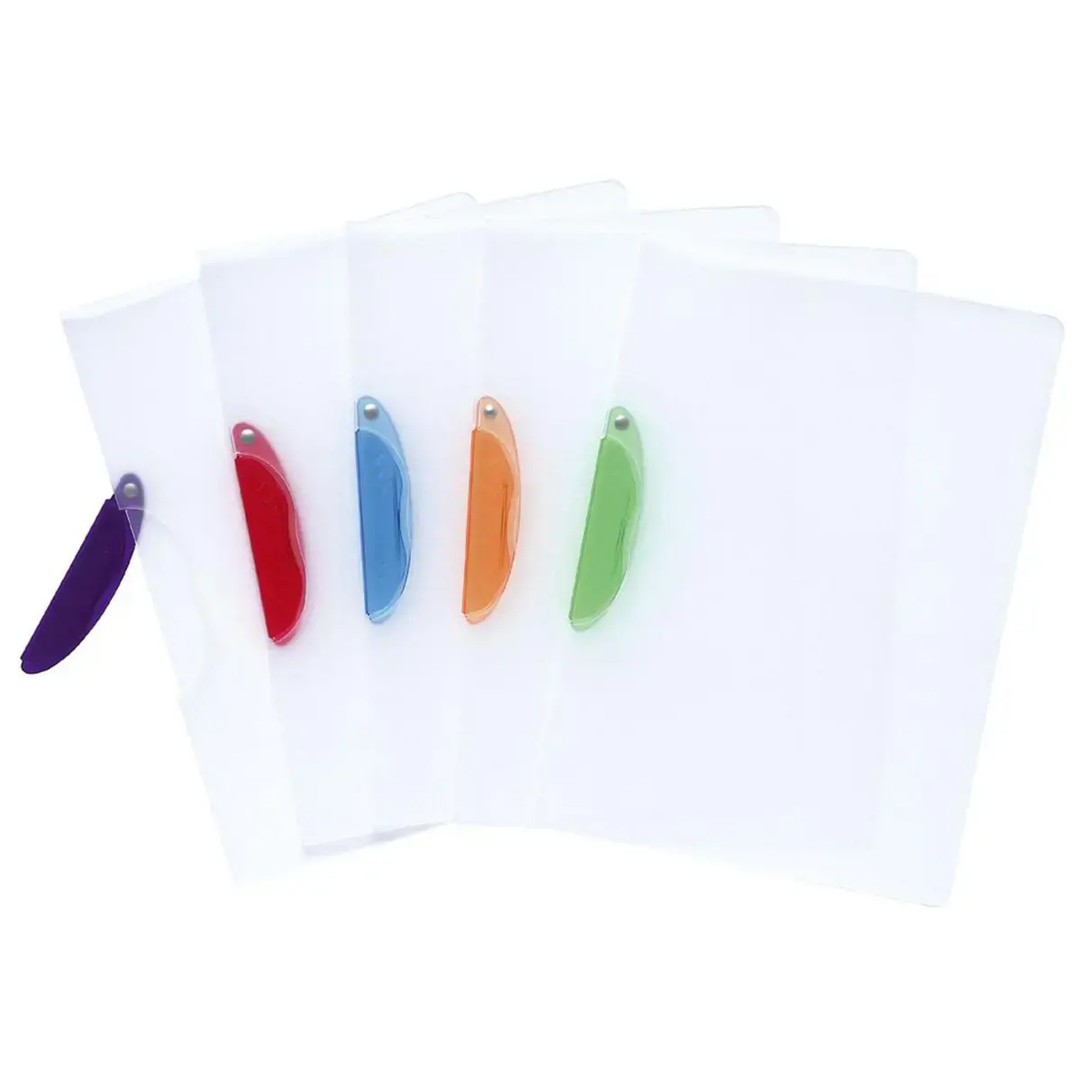Chemise de pr&eacute;sentation polypropyl&egrave;ne semi-rigide Clip Design - A4 - Couleurs assorties - EXACOMPTA 