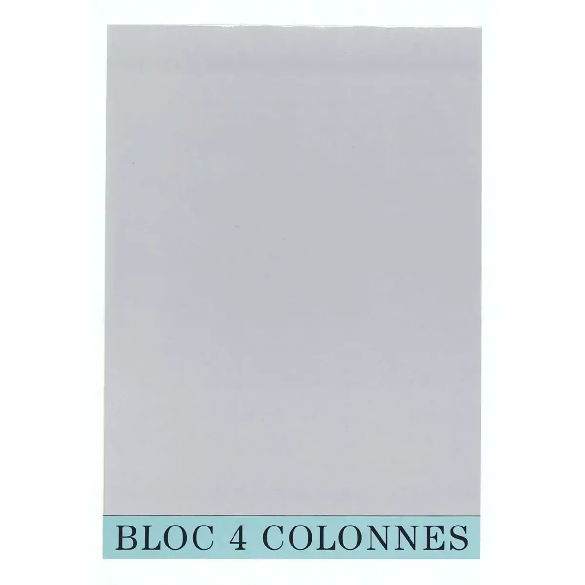 Bloc de contrôle comptable 29,7x21cm - 4 colonnes - 70 feuillets - Gris - EXACOMPTA
