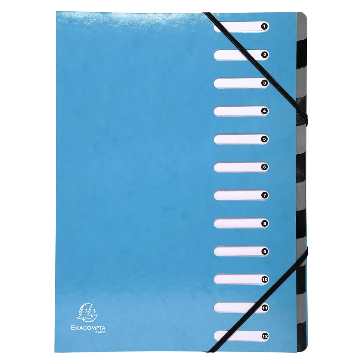 Trieur Harmonika Iderama 12 compartiments - Bleu clair - EXACOMPTA