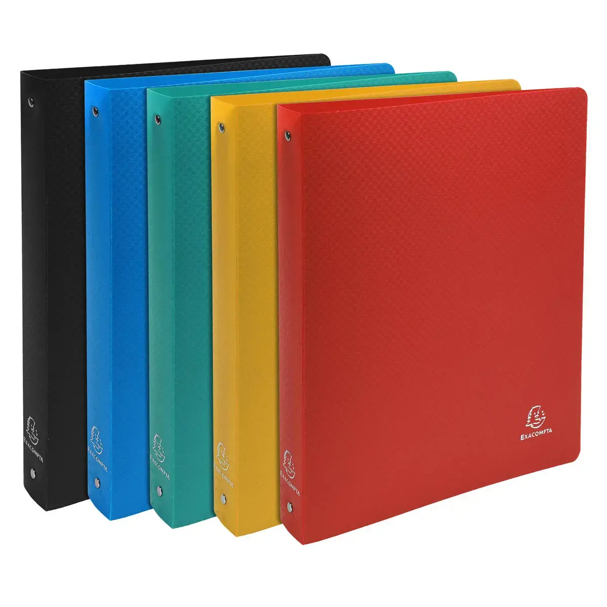 Classeur 4 anneaux 30mm polypropyl&egrave;ne OPAK - A4 Maxi - Couleurs assorties - EXACOMPTA 