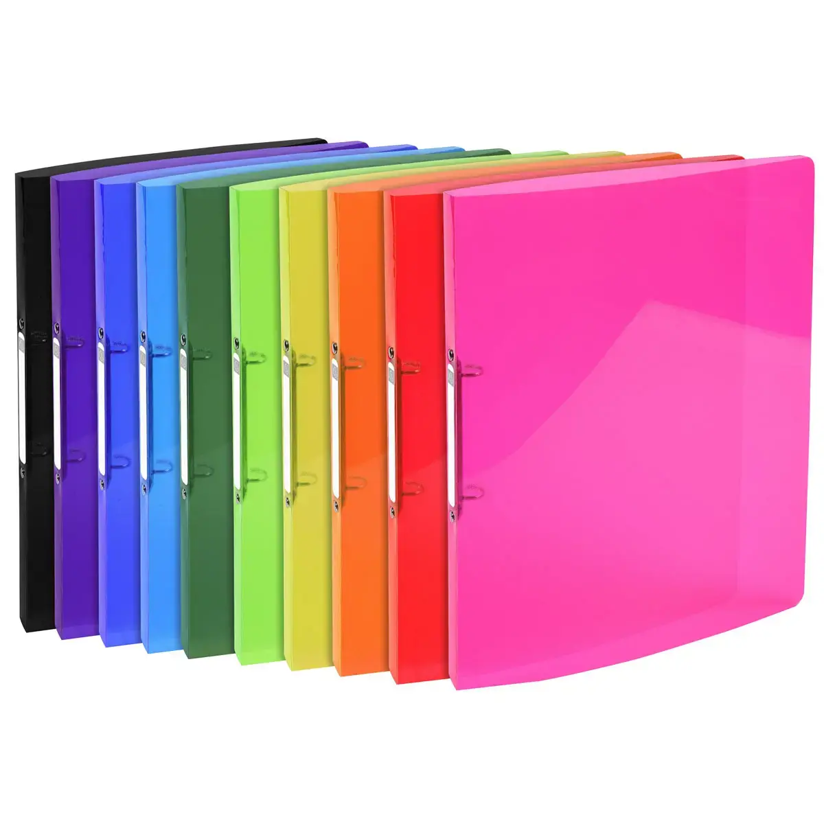 Classeur 2 anneaux 15mm IDERAMA PP polypropyl&egrave;ne 5/10e - A4 - Couleurs assorties - EXACOMPTA 
