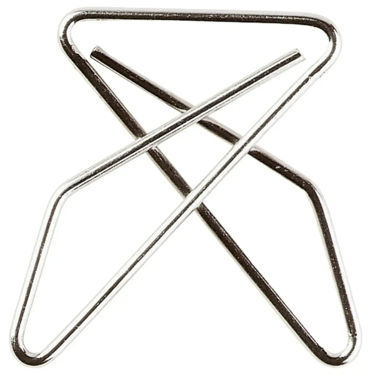 Boîte de 50 attaches croisées 50x60mm - Argent - EXACOMPTA