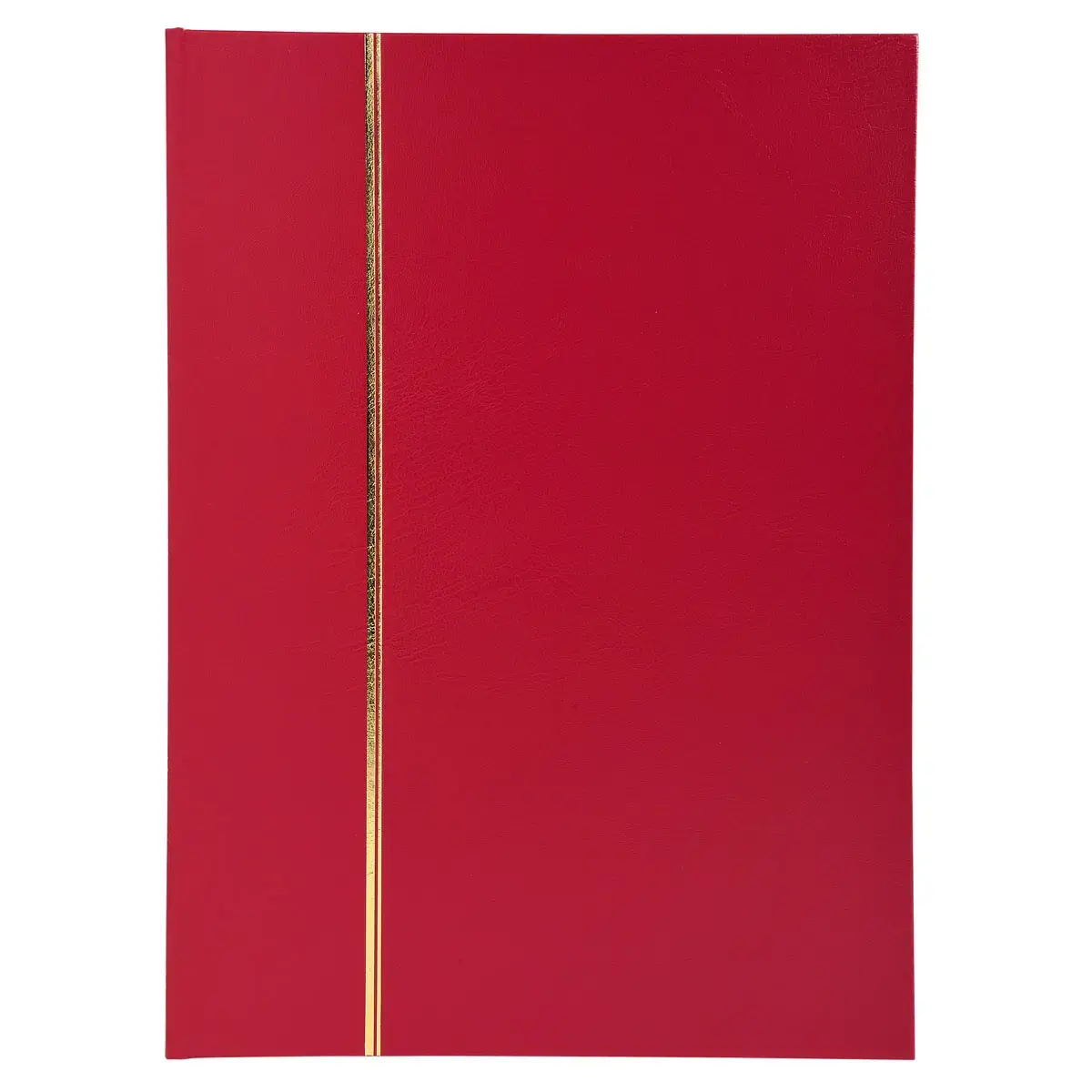 Album de timbres simili-cuir 16 pages noires - 22,5x30,5 cm - Rouge - EXACOMPTA