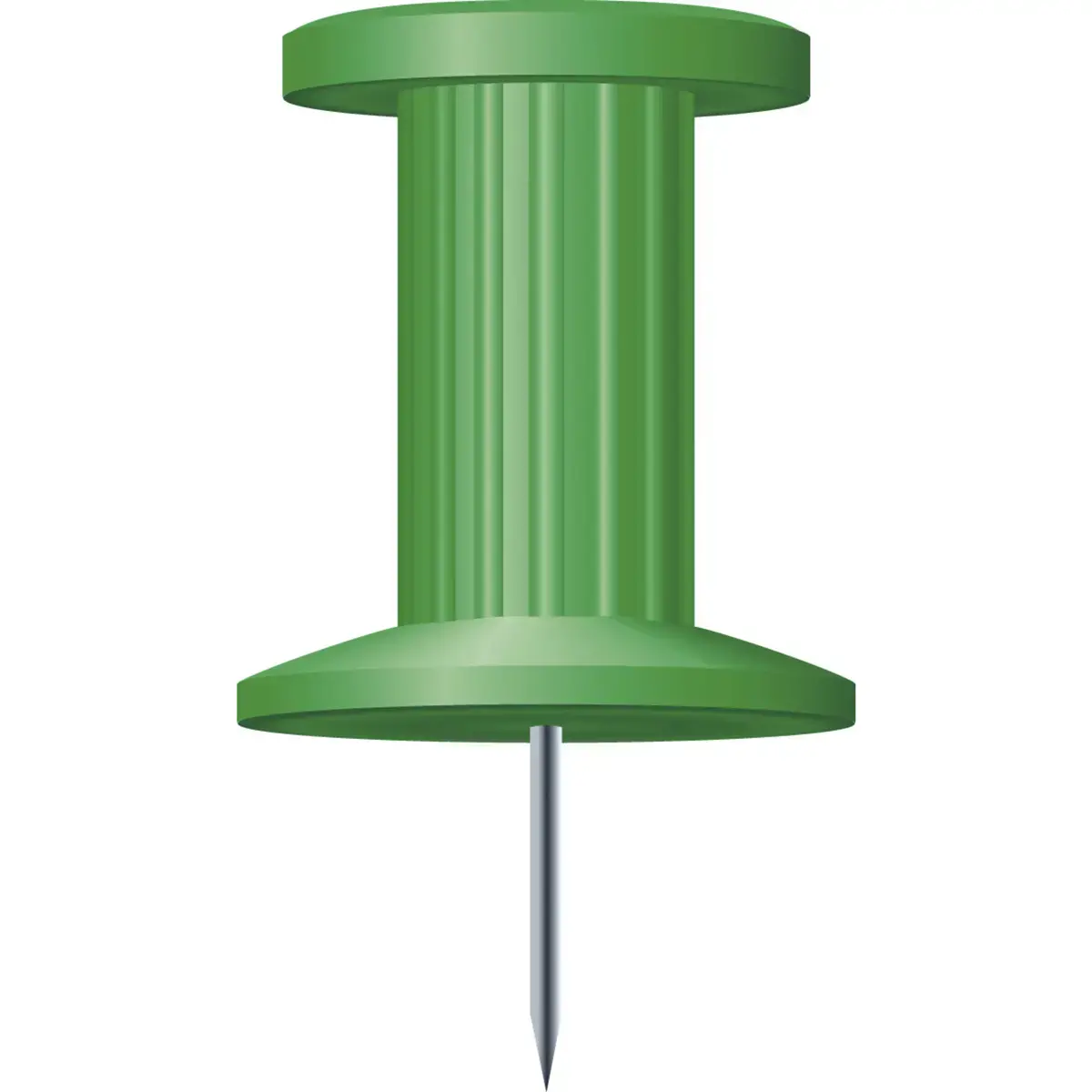 Bo&icirc;te de 25 &eacute;pingles Push Pins - Hauteur de pointe 7mm - 10mm de diam&egrave;tre - Vert - EXACOMPTA 