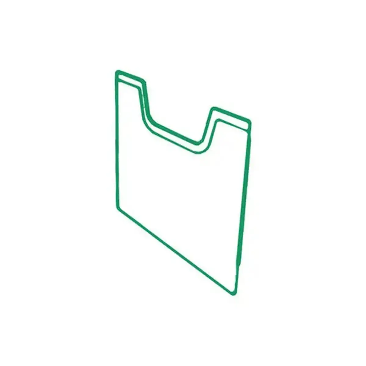 Plaque de recouvrement A4 vertical - Vert bouteille - EXACOMPTA 