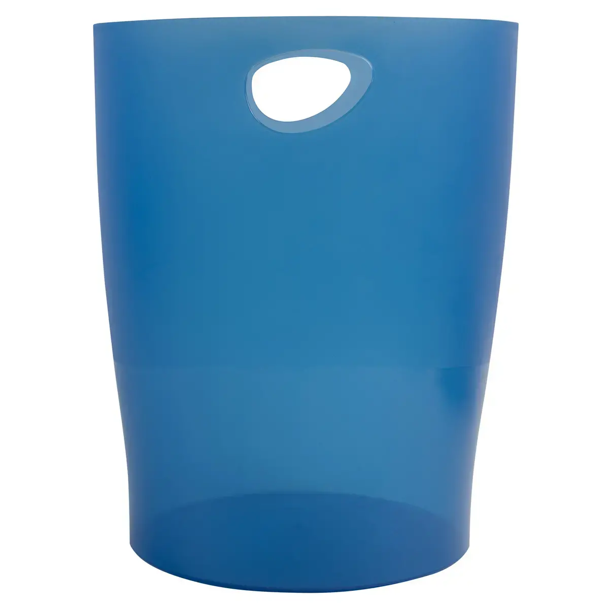 ECOBIN Corbeille à papier - Bleu royal translucide - EXACOMPTA