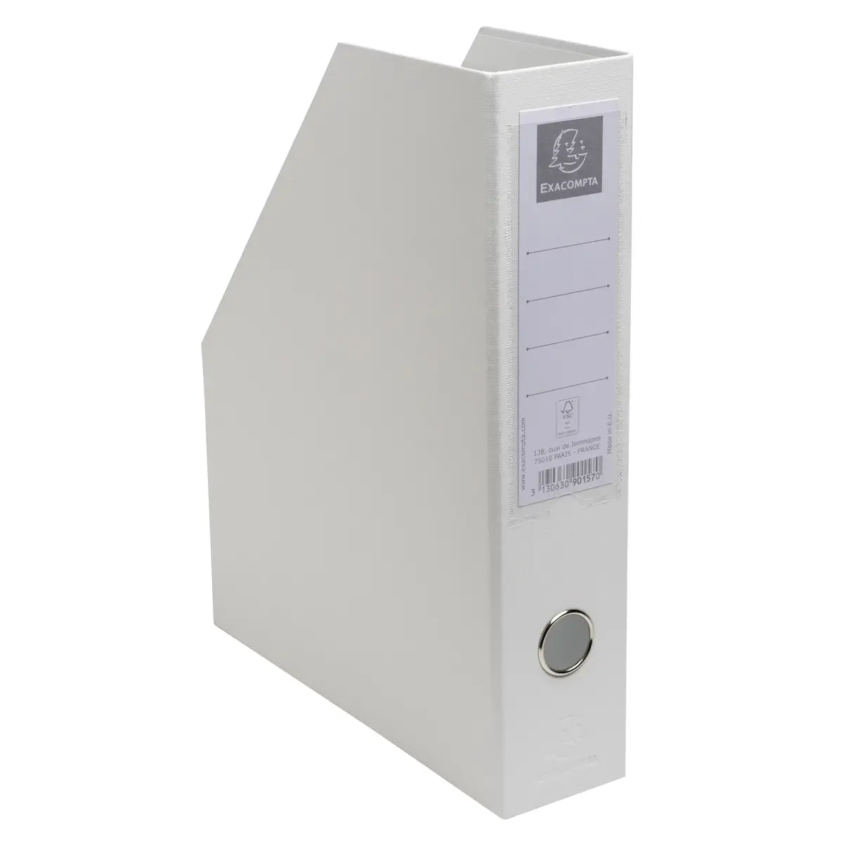 Porte-revues PP - Dos 70mm - livrés à plat - 23x31cm - Blanc - EXACOMPTA