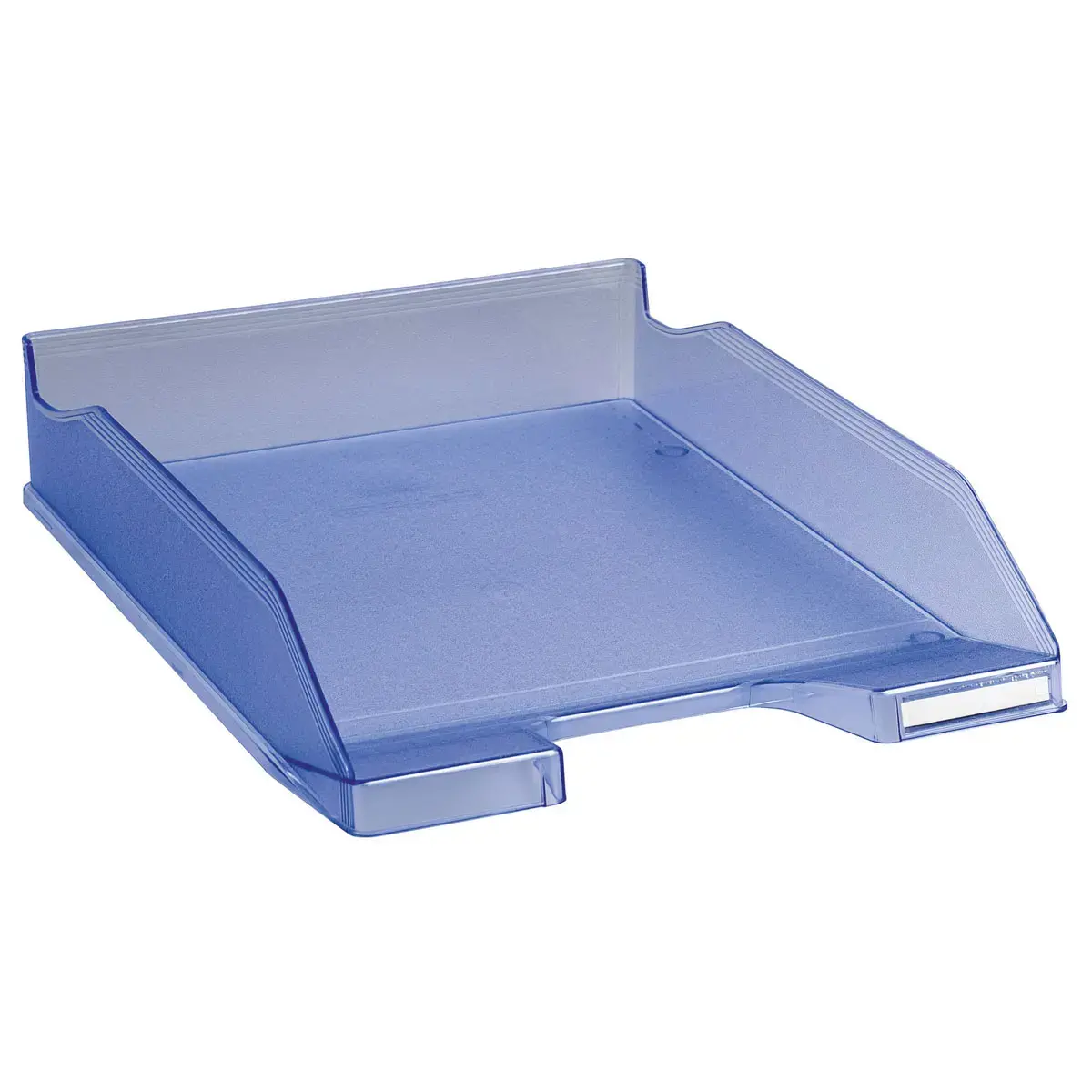 Corbeille à courrier COMBO MIDI Violet translucide - Bleu glacé translucide - EXACOMPTA