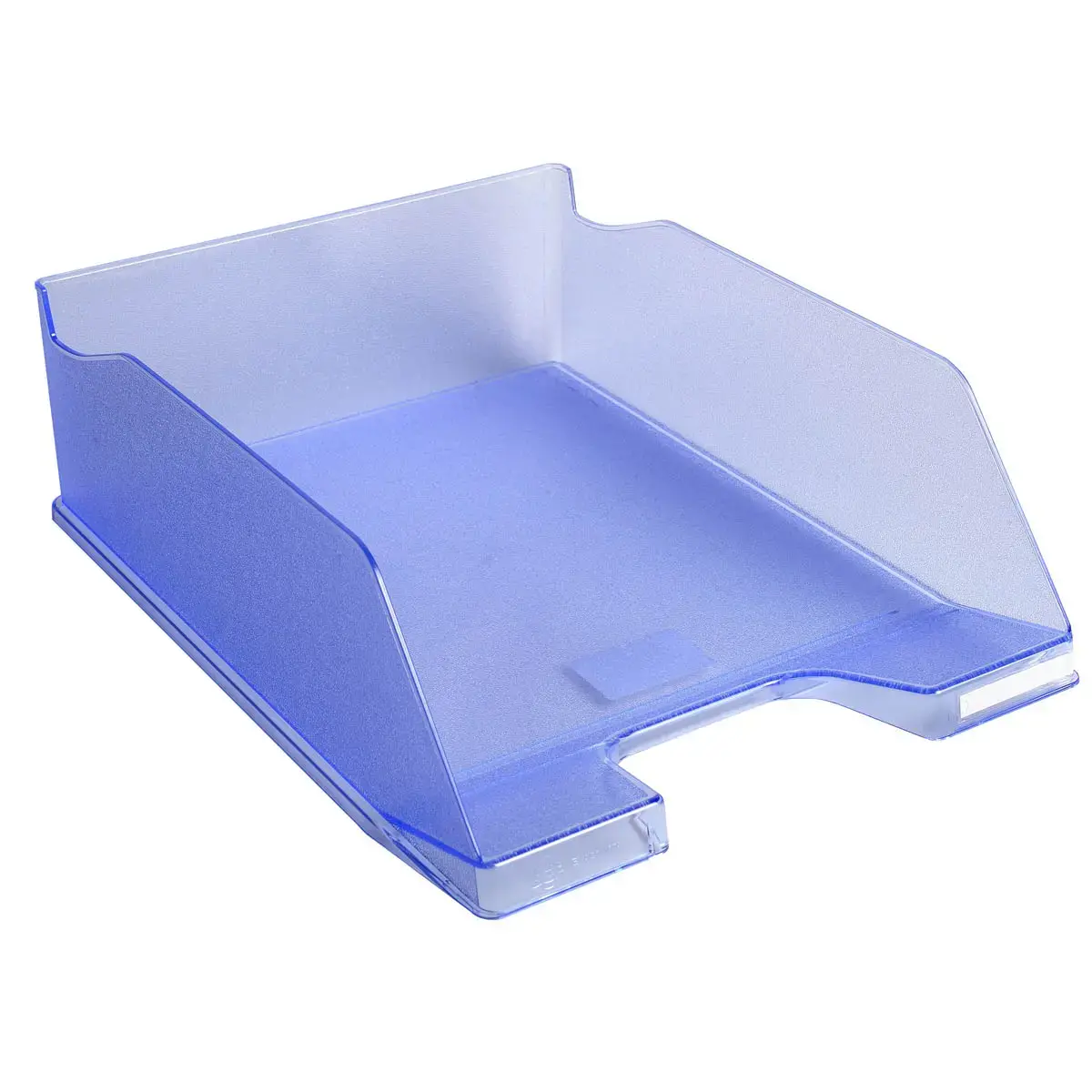 Corbeille à courrier COMBO MAXI - Bleu glacé translucide - EXACOMPTA