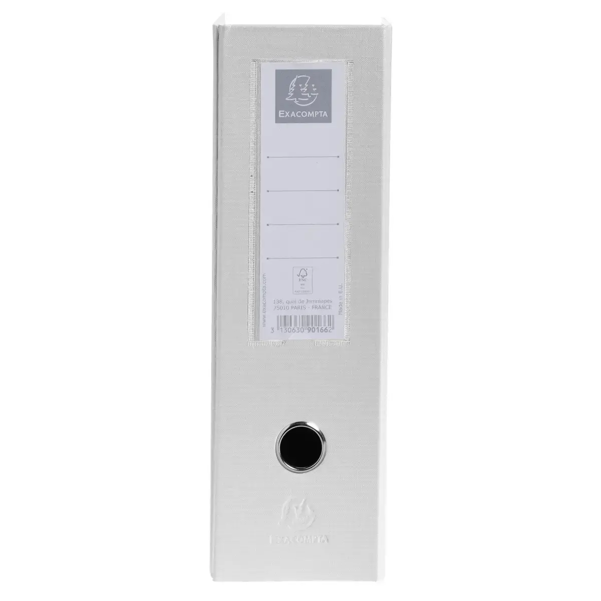 Porte revue Dos 100 mm PP Blanc - Exacompta
