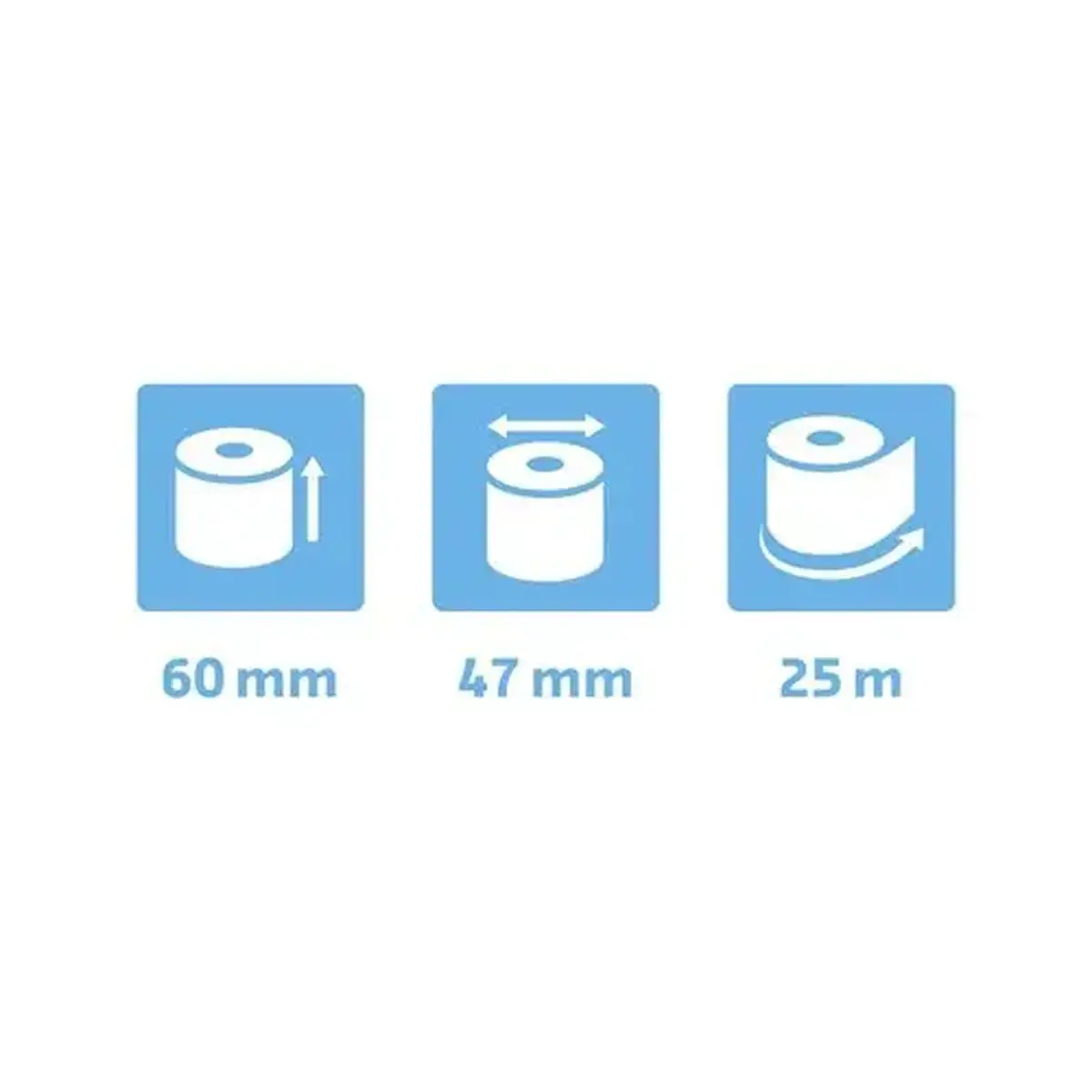 Bob 1pli therm 55g 60x47mm-25m (boite10) 