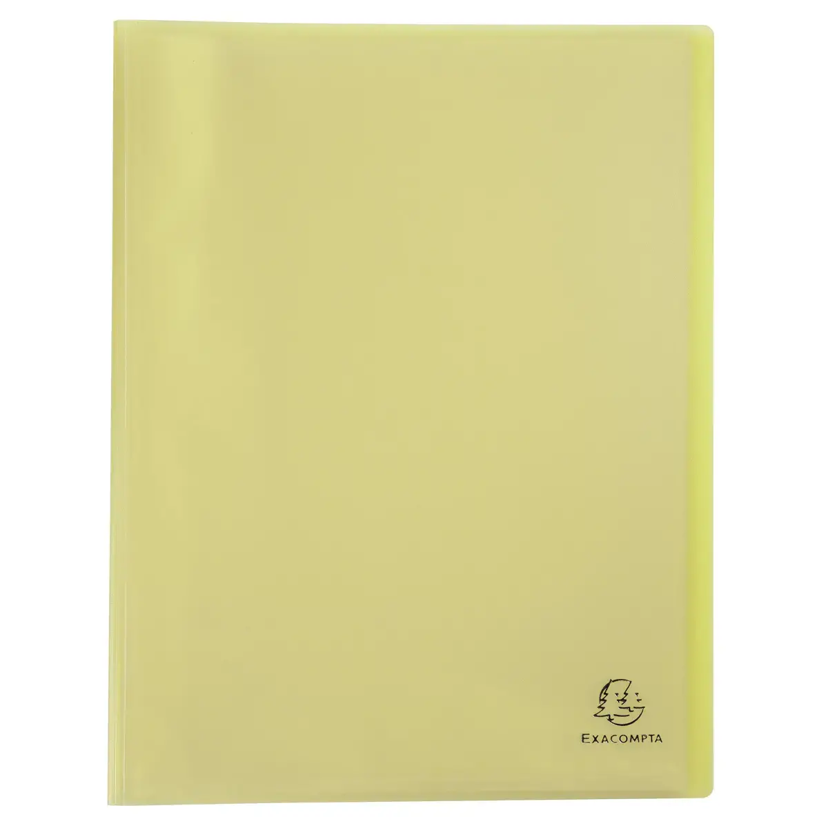 Porte-vues A4 80 vues Chrom Pastel Jaune - Exacompta