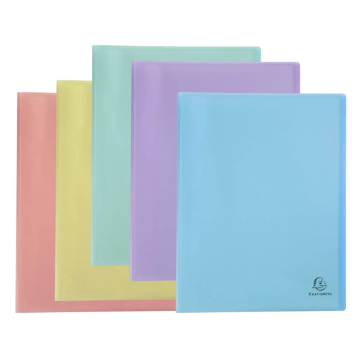 Porte-vues A4 120 vues Chromaline Pastel - Couleurs assorties - Exacompta