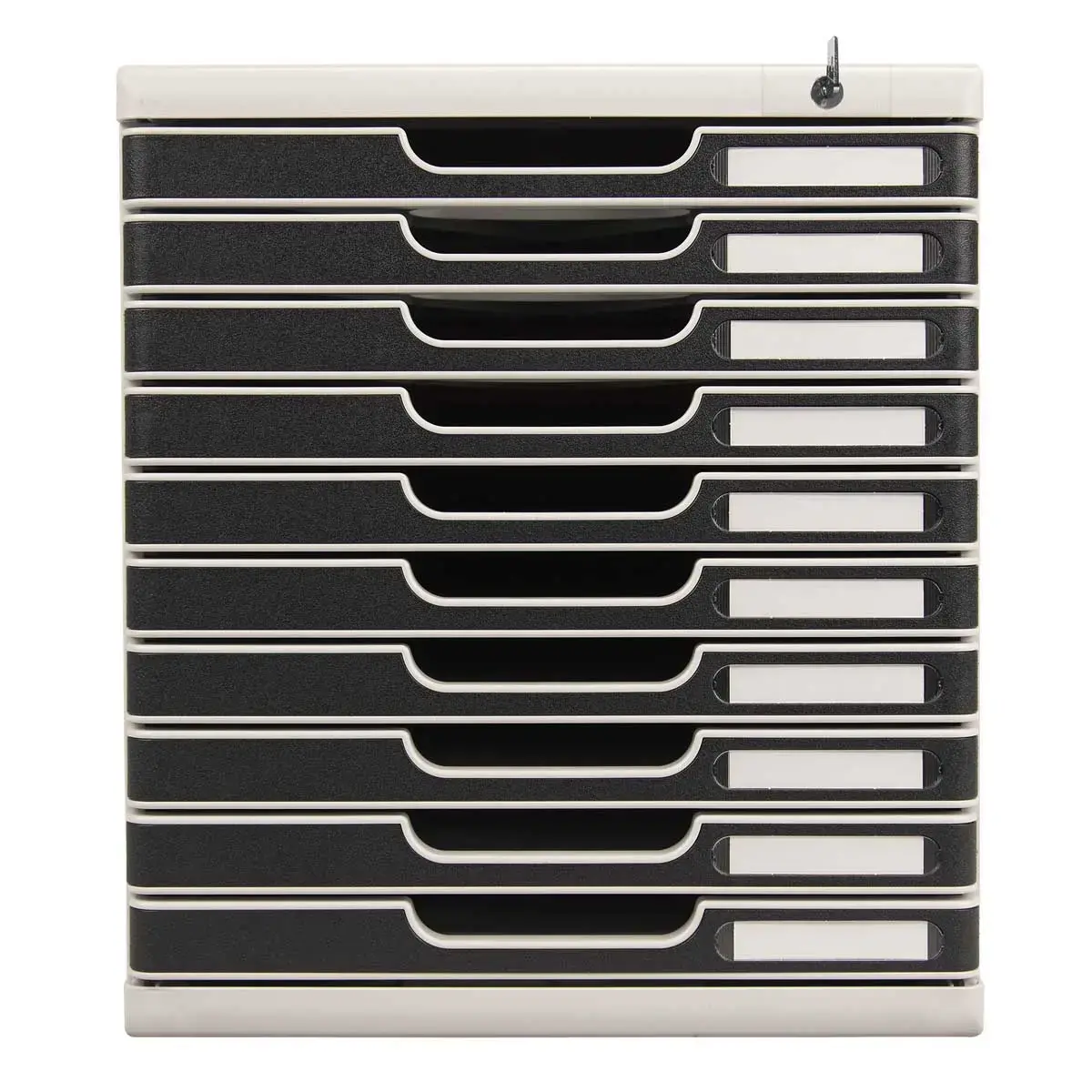 MODULO A4/10gris lu/noir fermeture a cle - Exacompta