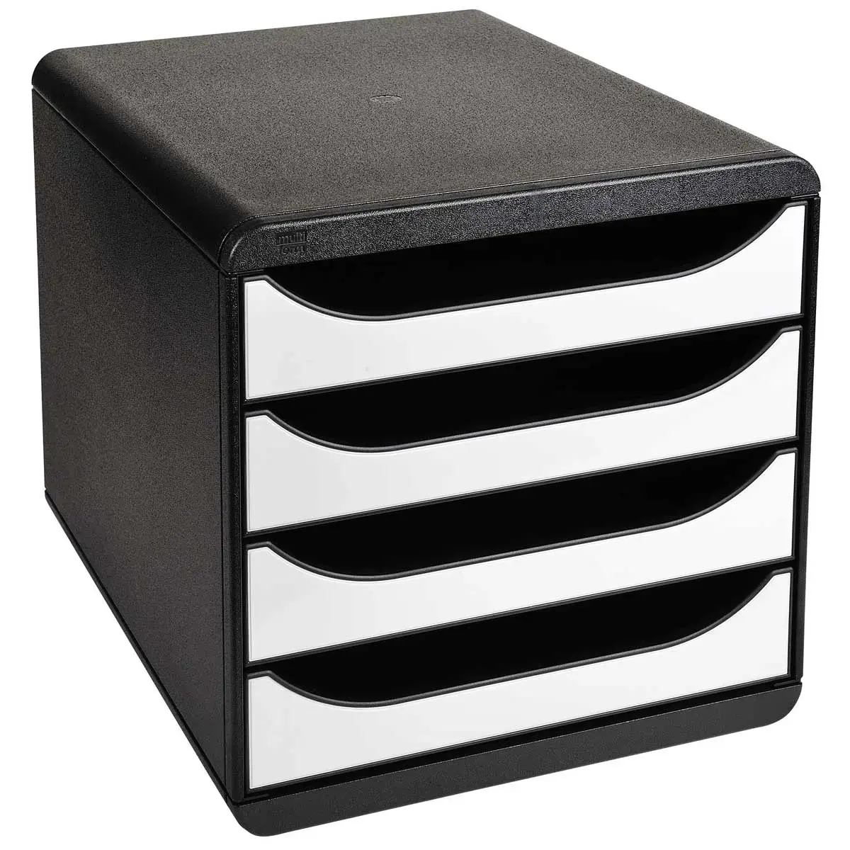 Caisson individuel - 4 tiroirs - Noir et blanc - EXACOMPTA 