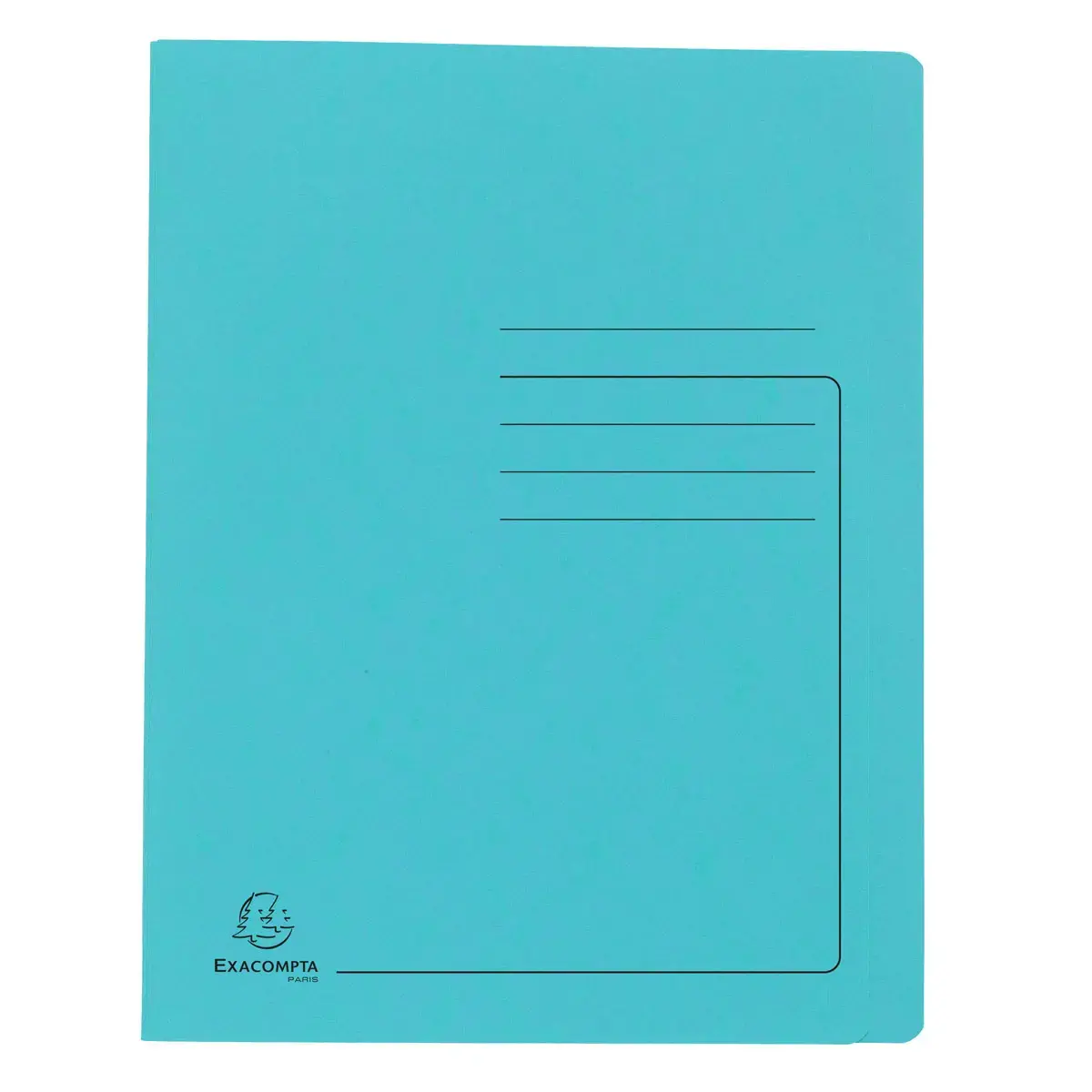 Chemise a lamelles C.L 355 g A4 turquoise - Exacompta