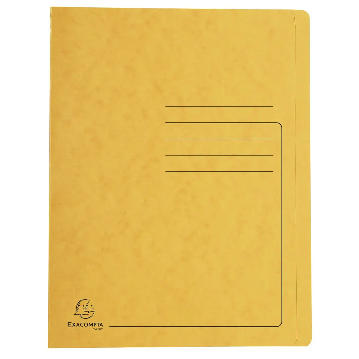 Chemise a lamelles C.L 355g A4 jaune