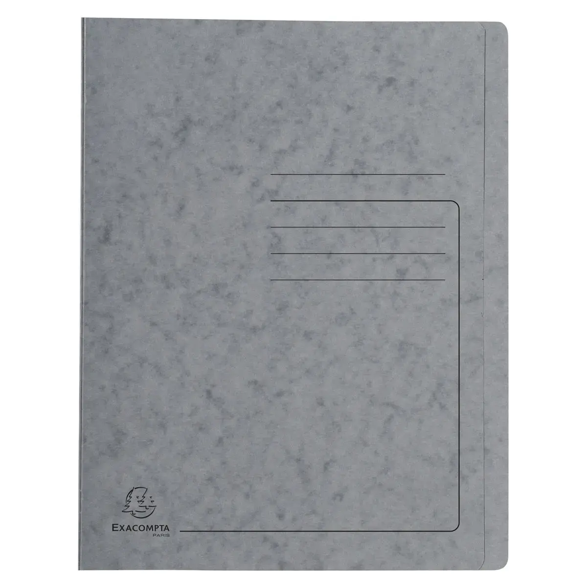 Chemise a lamelles C.L 355 g A4 gris - Exacompta