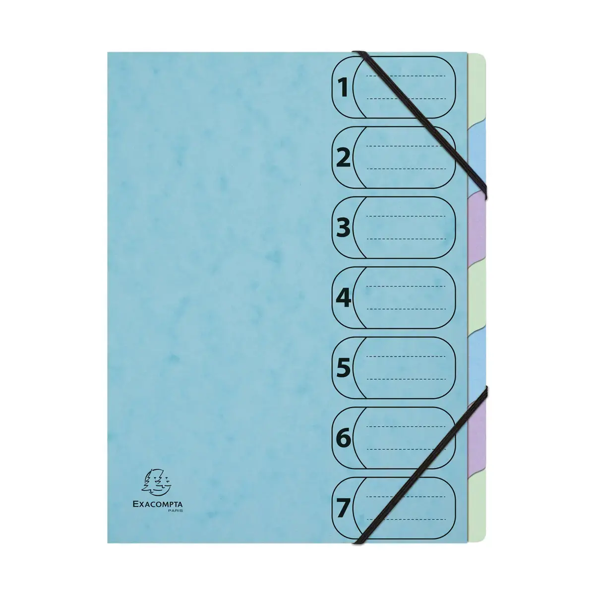 Trieur Harmonika 7 compart A4 AQUAREL 