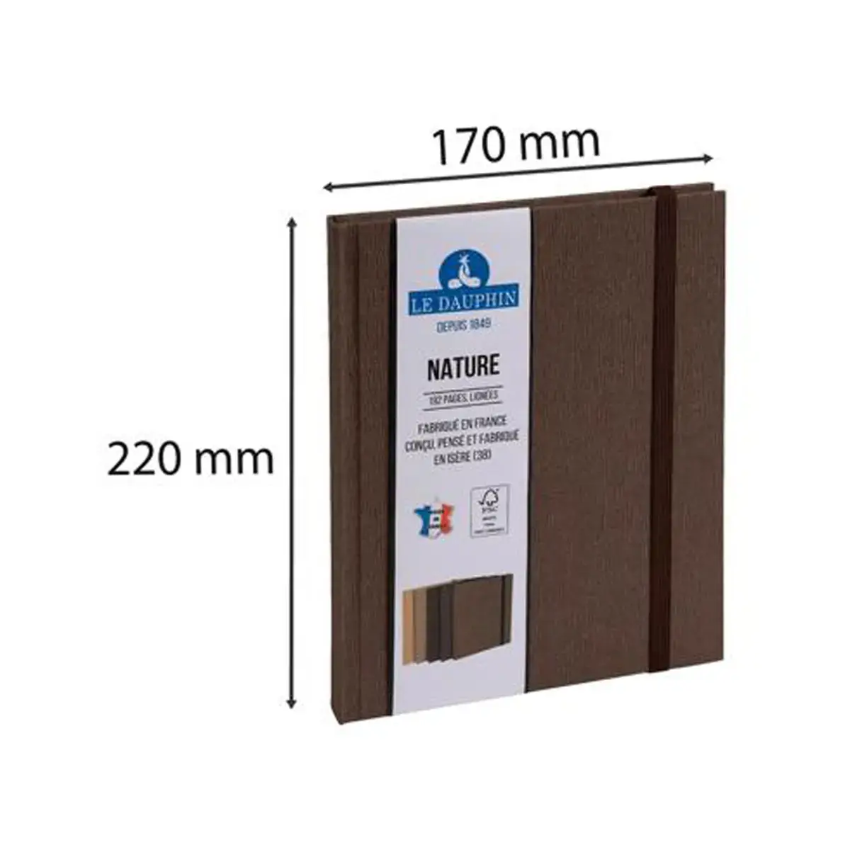 REG NATURE 220x170. 192P LIGNE ROUGE FSC®