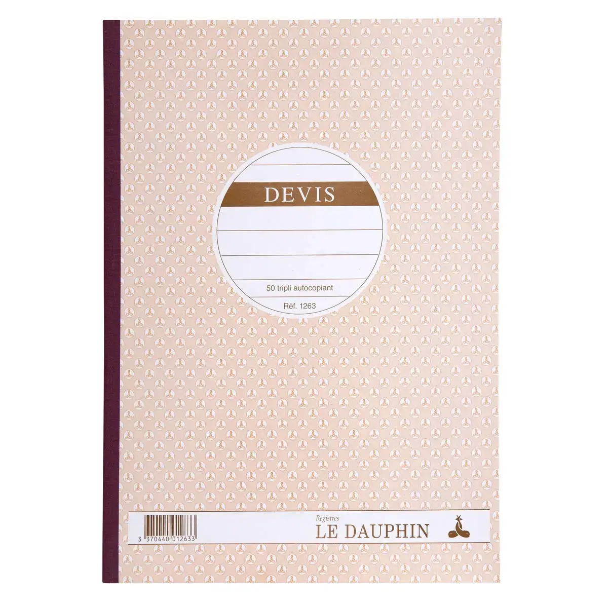 Carnet de devis autocopiant - A4 - 50 feuilles en triplicata - Le Dauphin