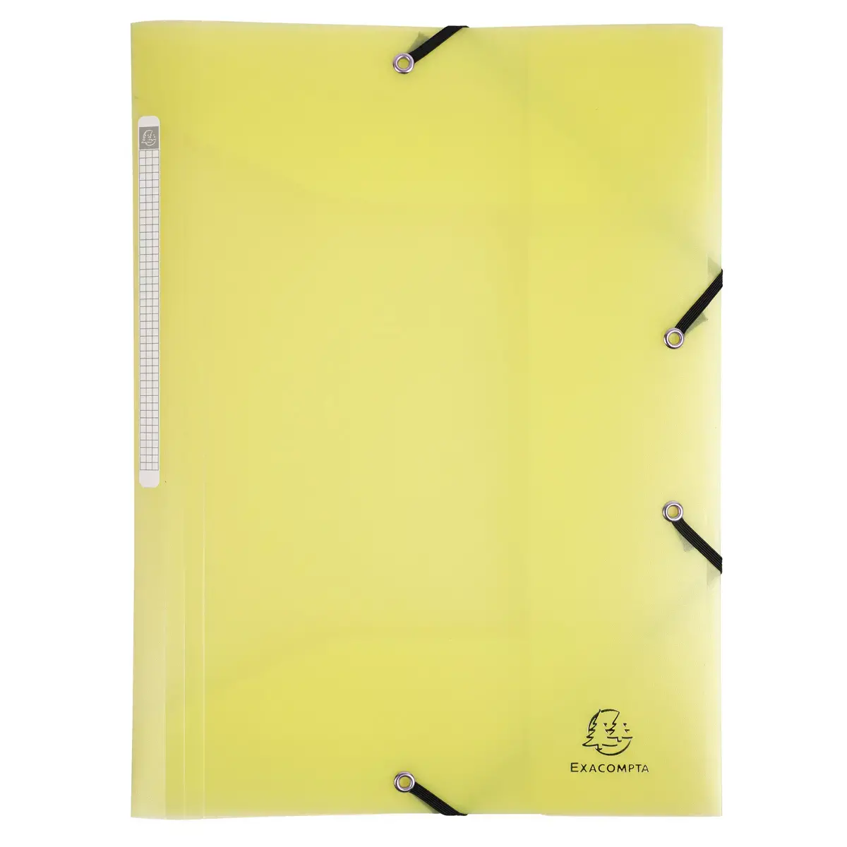 Chemise à élastique 3 rabats A4 en polypropylène Chromaline Pastel - Jaune - Exacompta