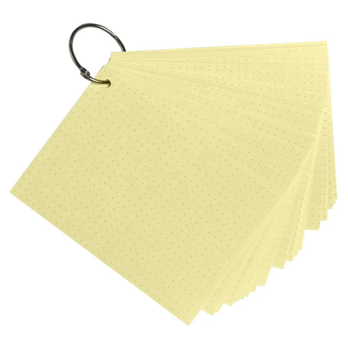 50 flashcards bristol A6 dots jaune