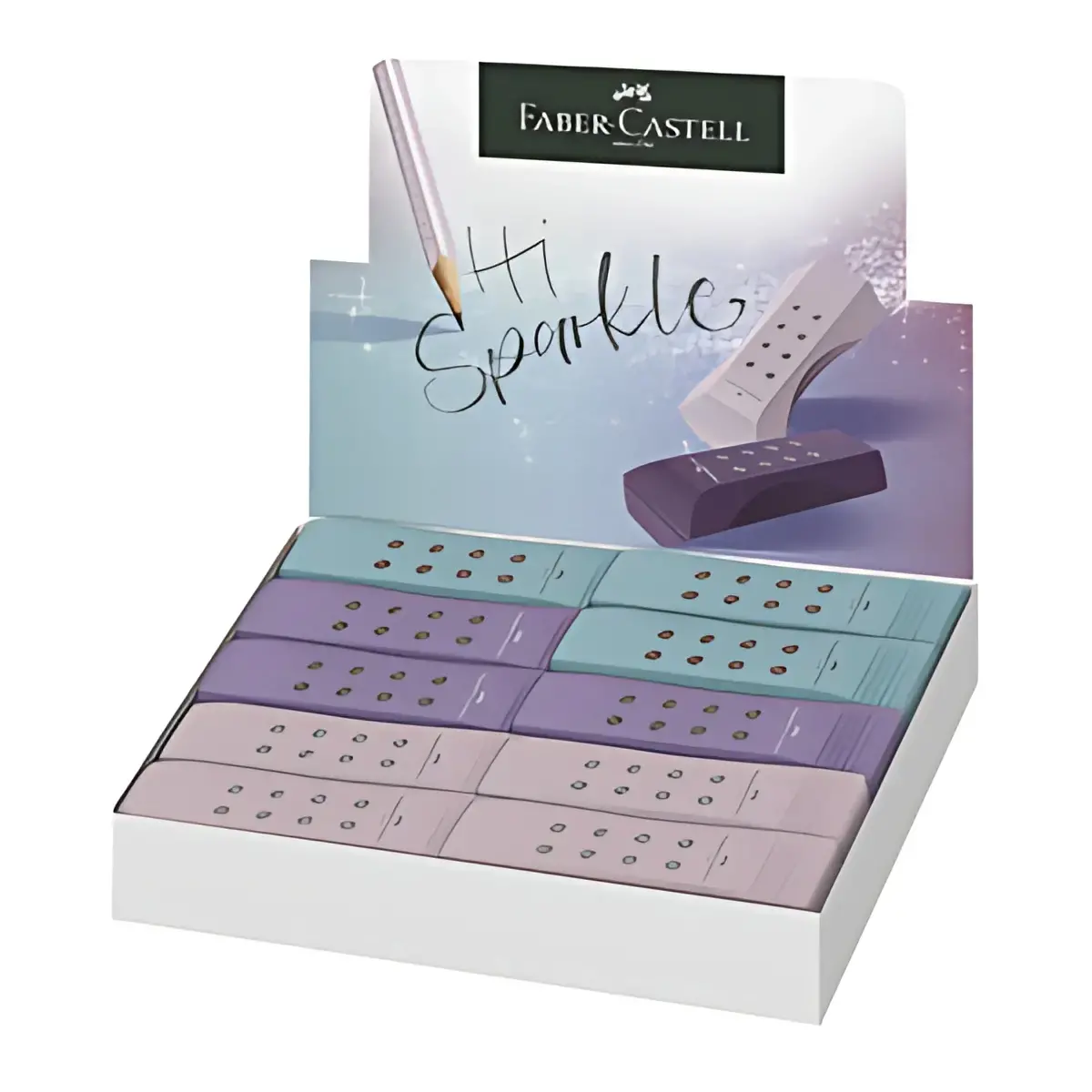 Gomme en plastique RollOn SPARKLE - Assorti - Faber-Castell