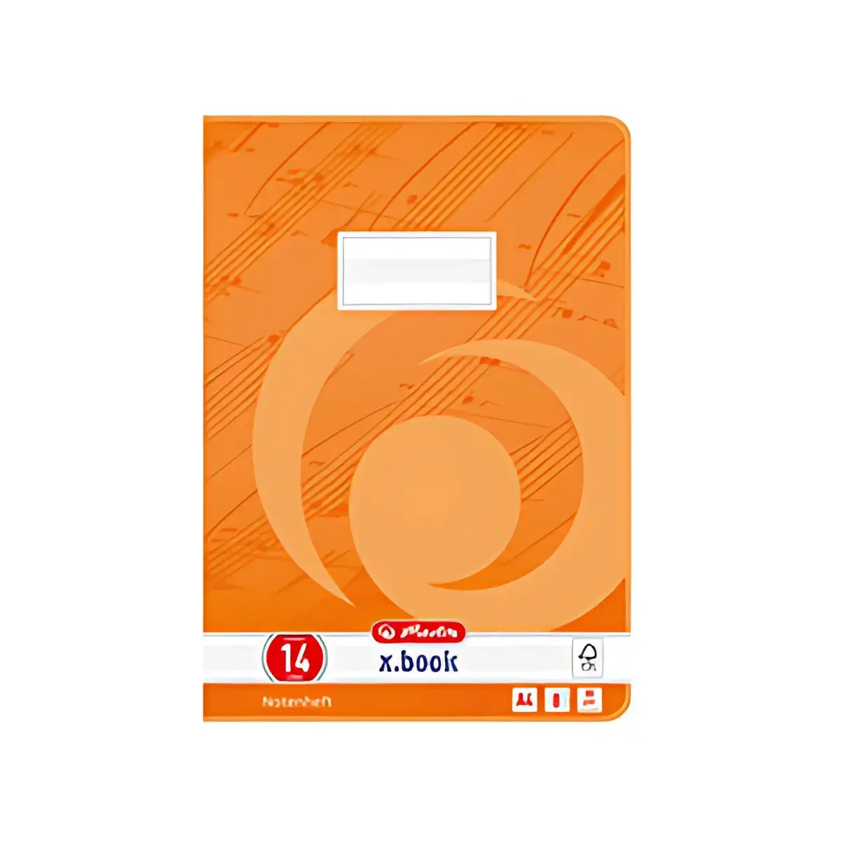 Cahier de musique - A4 - 16 pages - Orange - Herlitz