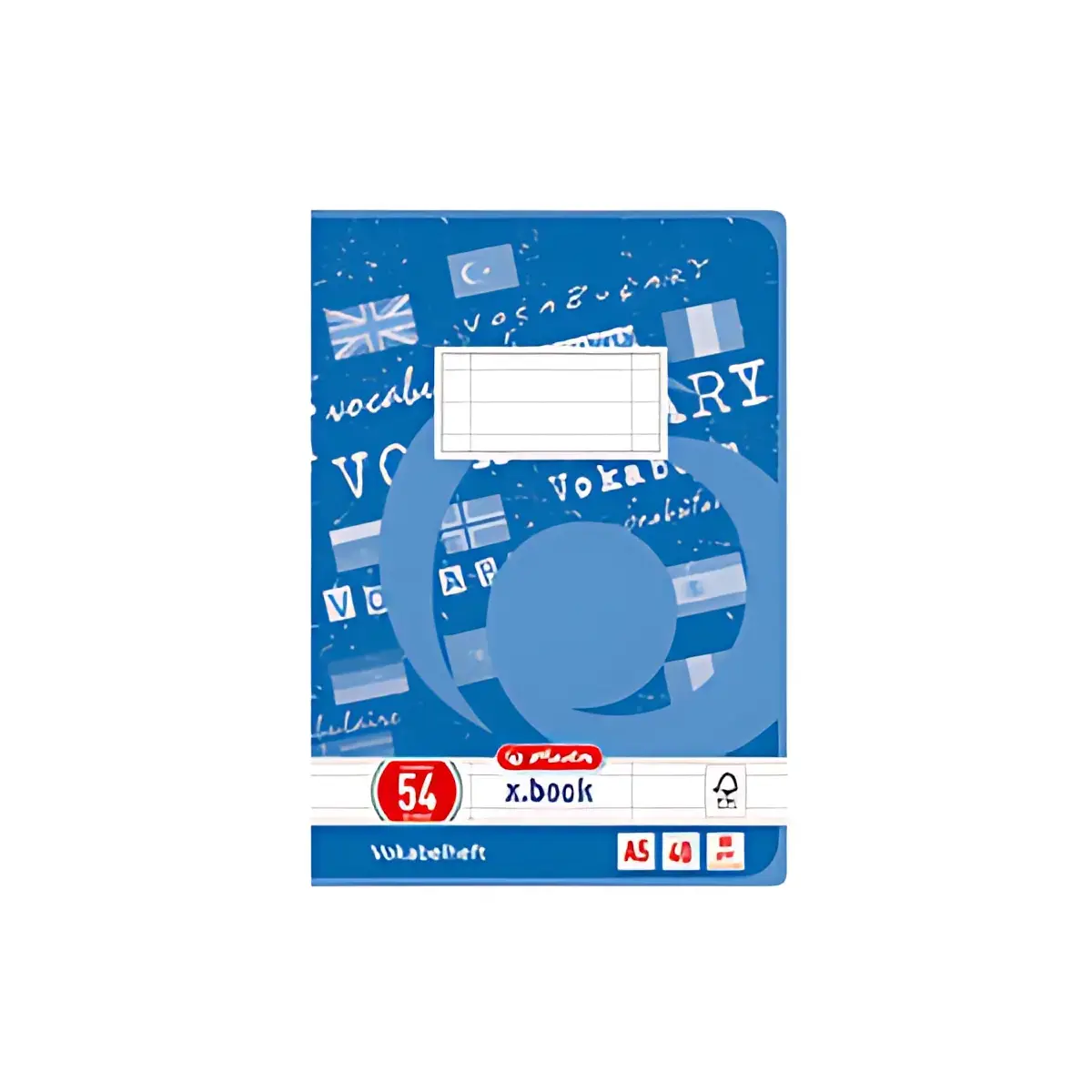Cahier de vocabulaire - A5 - Bleu - Herlitz