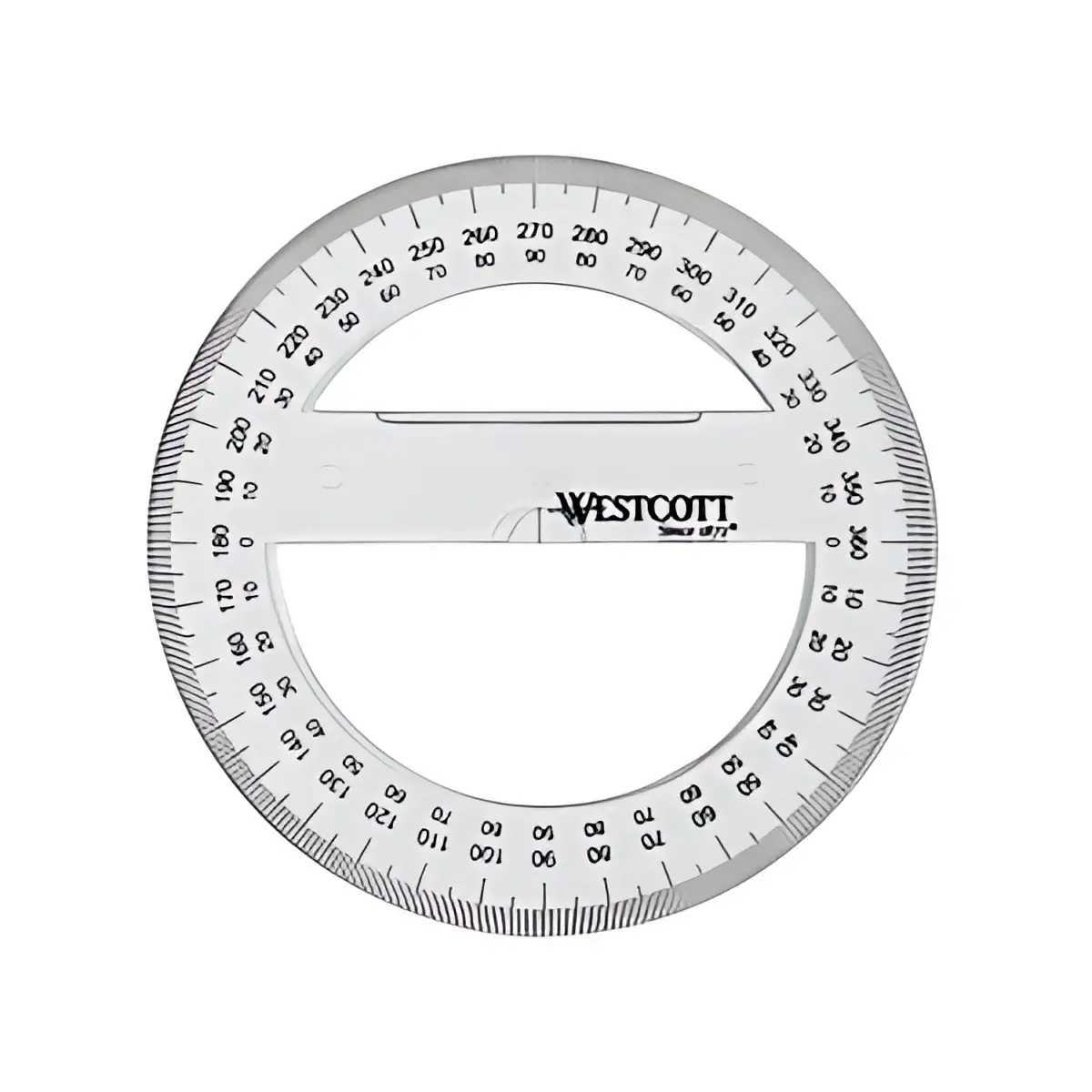 WESTCOTT Rapporteur circulaire 360 degrés, 150 mm