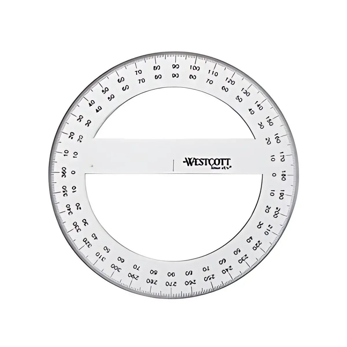 WESTCOTT Rapporteur circulaire 360 degrés, 150 mm