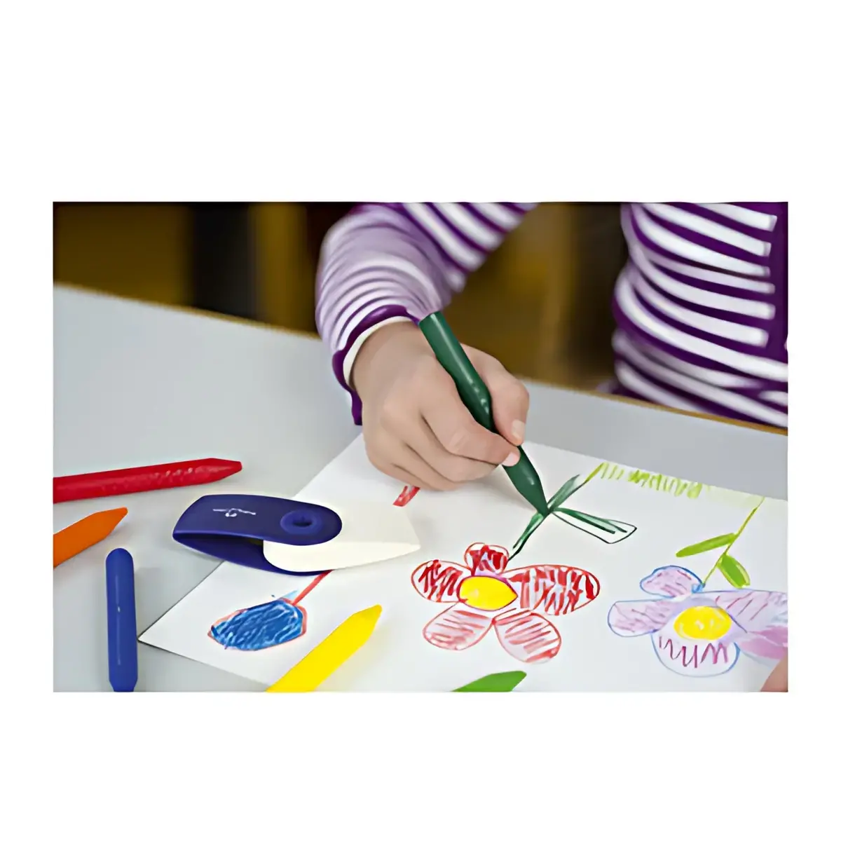 FABER-CASTELL Craies effacables JUMBO, étui carton de 12