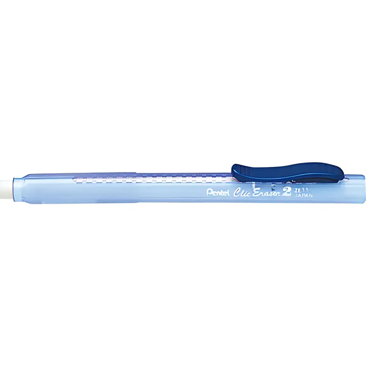 Pentel Stylo-gomme ClicEraser2 ZE11T, bleu-transparent 