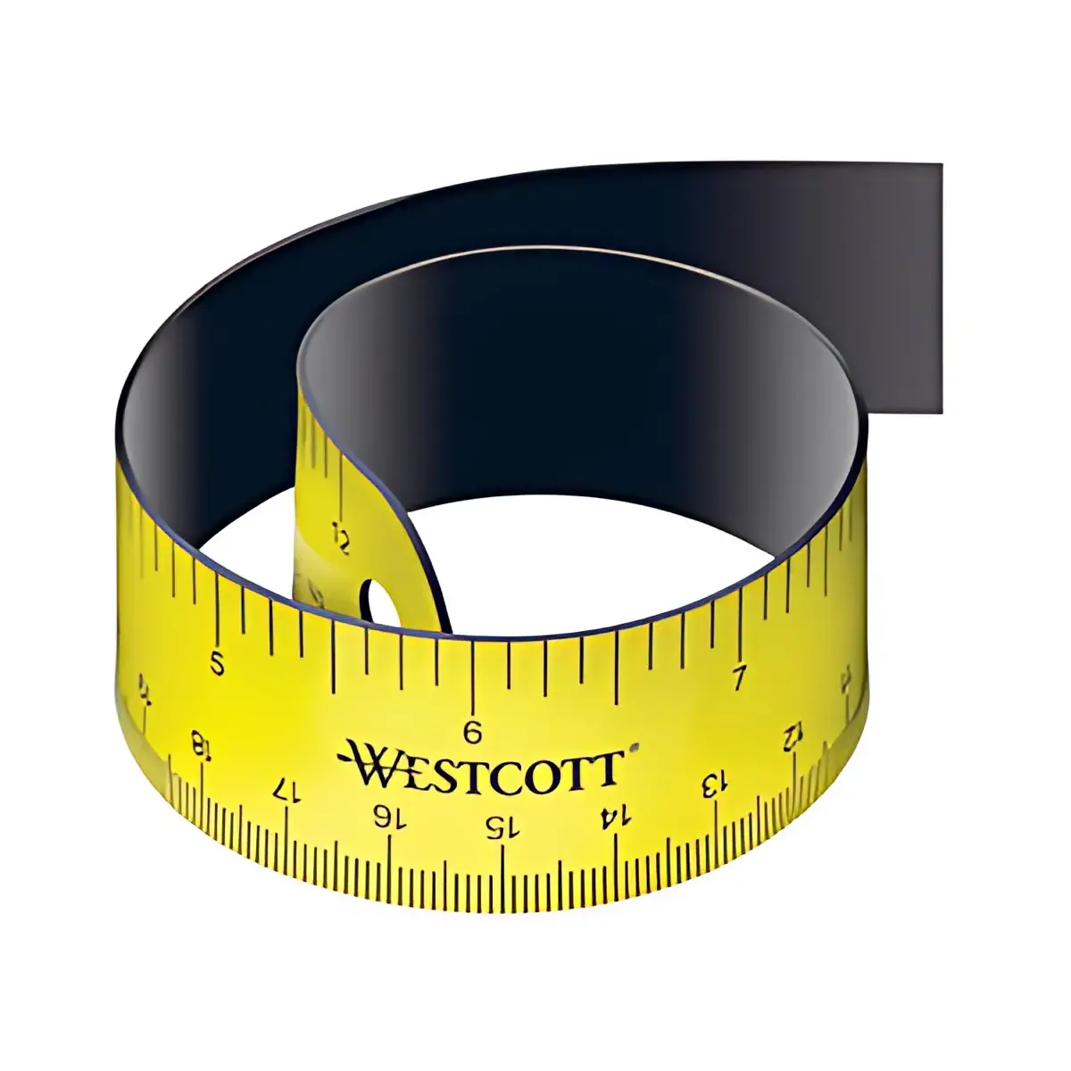 WESTCOTT R&egrave;gle plate, longueur: 300 mm, flexible, magn&eacute;tique 