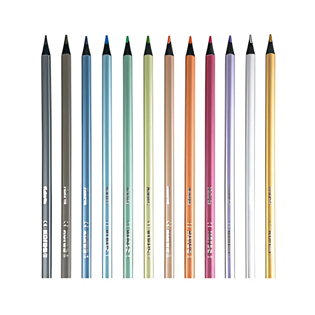 Kores Crayon de couleur 'Kolores Metallic Style', étui de 12