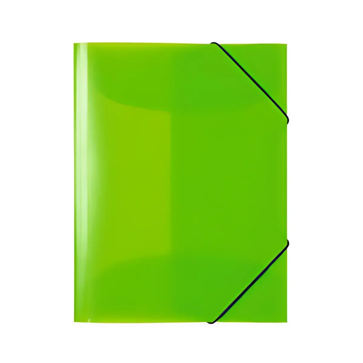 Chemise à élastiques - en PP - A4 - Vert fluo - Herma