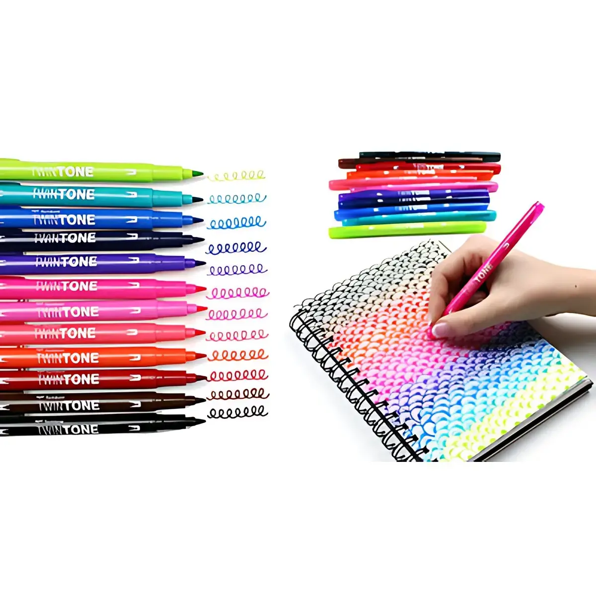Tombow Feutre double pointe 'TwinTone' Bright Colours