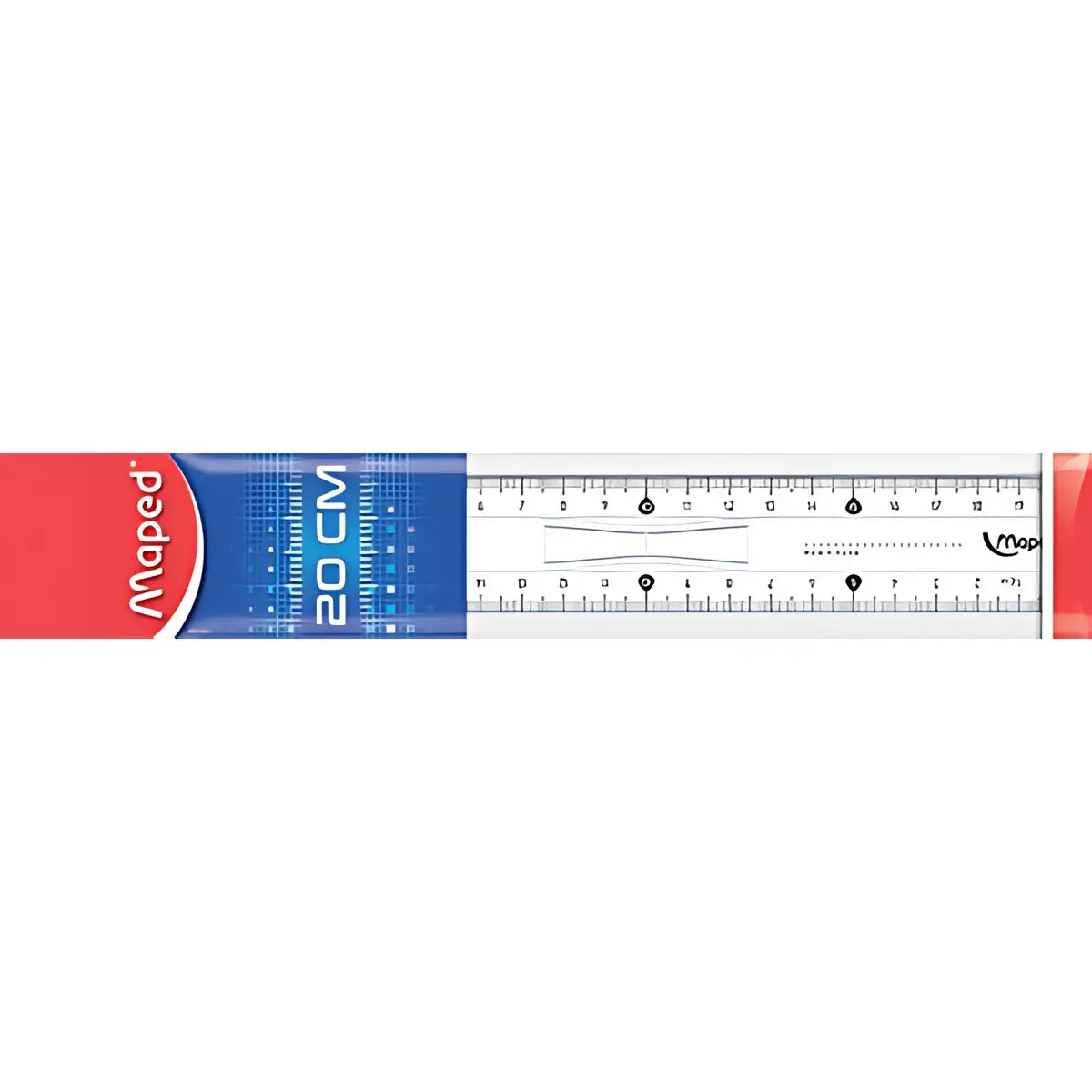 MAPED Règle plate Start 146, 200 mm, en plastique, avec