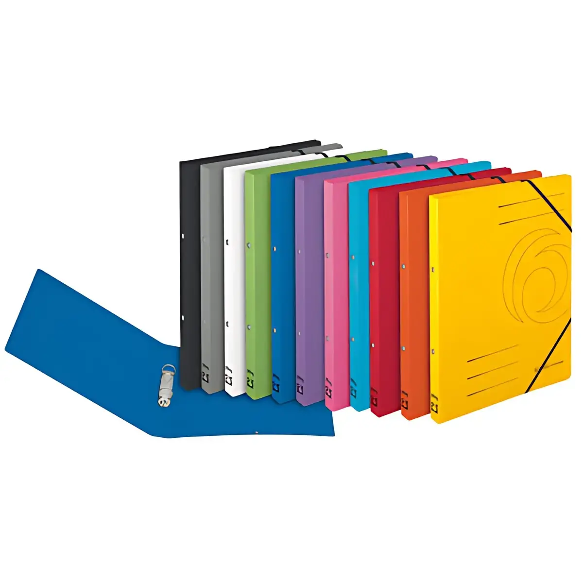 5 Classeur à anneaux easyorga - A4 - carton - Herlitz
