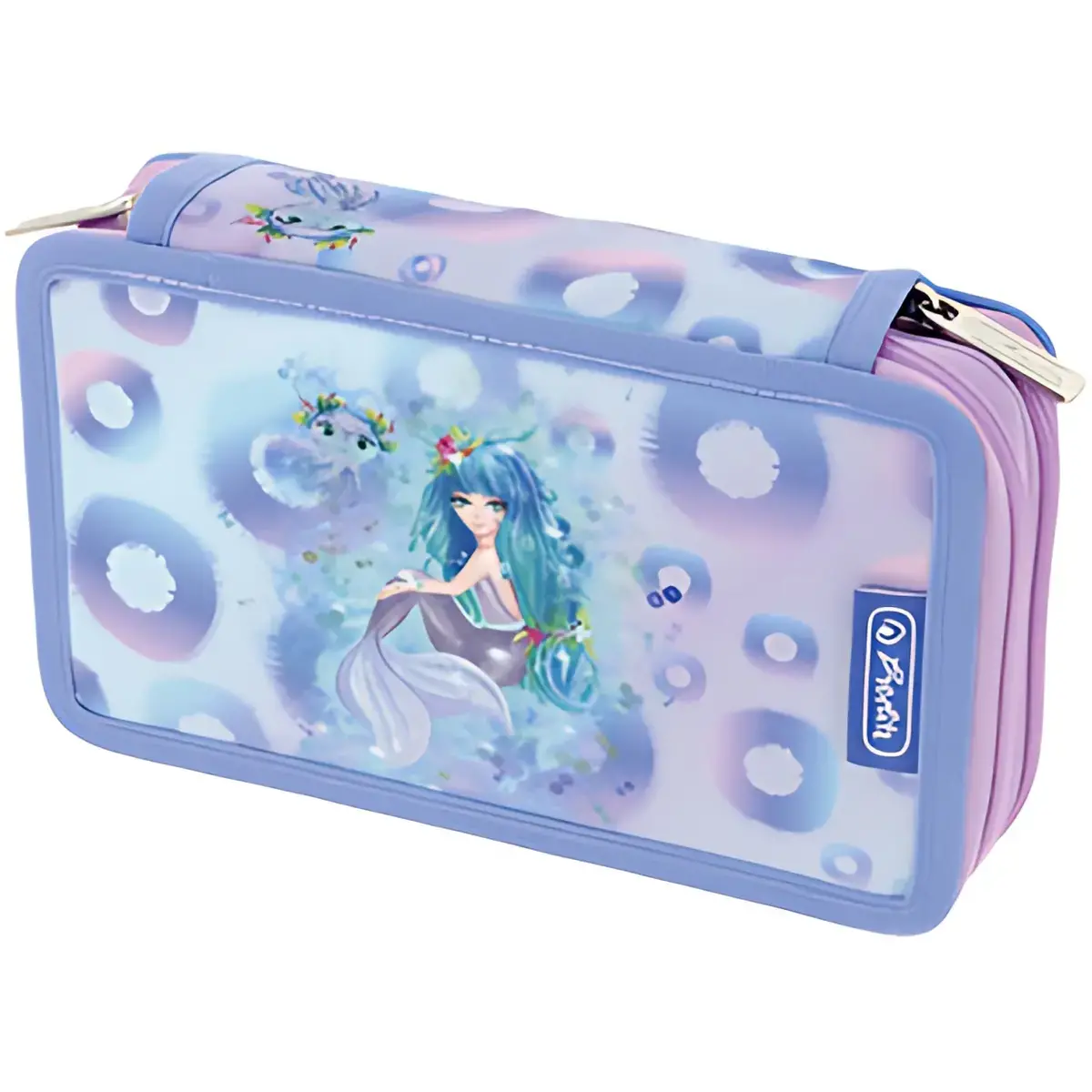 HERLITZ Etui scolaire double 'Mystic Mermaid', 23 pièces