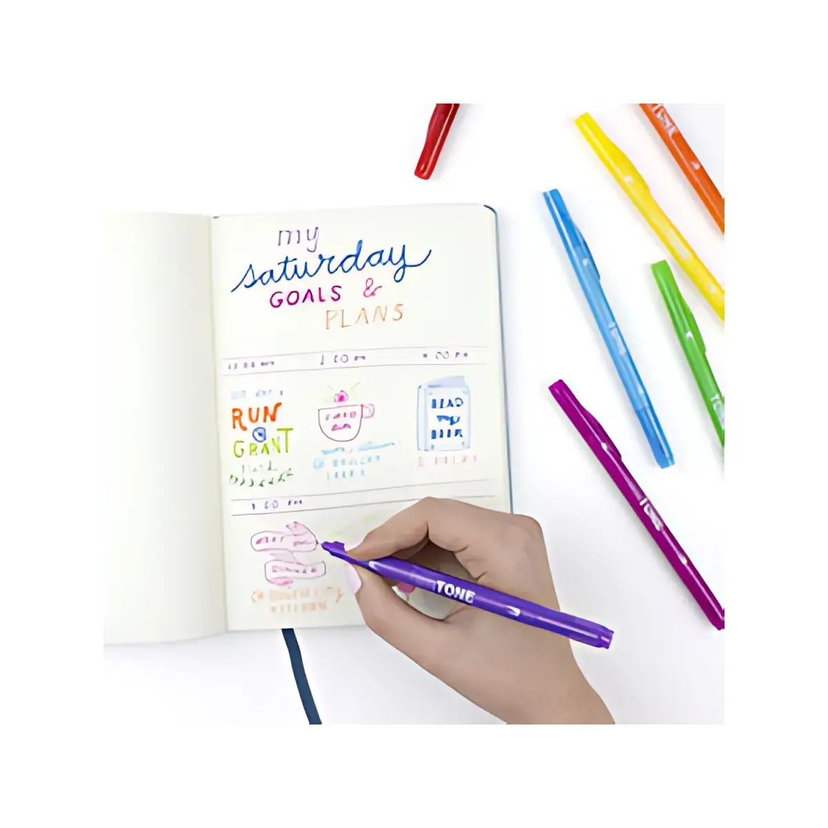Tombow Feutre double pointe 'TwinTone' Rainbow, set de 12