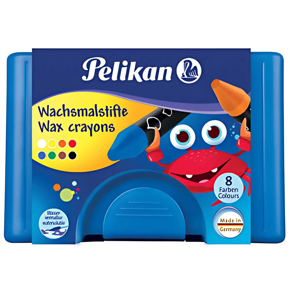 Crayons de cire épais 666/8WL - rond - soluble dans l - Pelikan