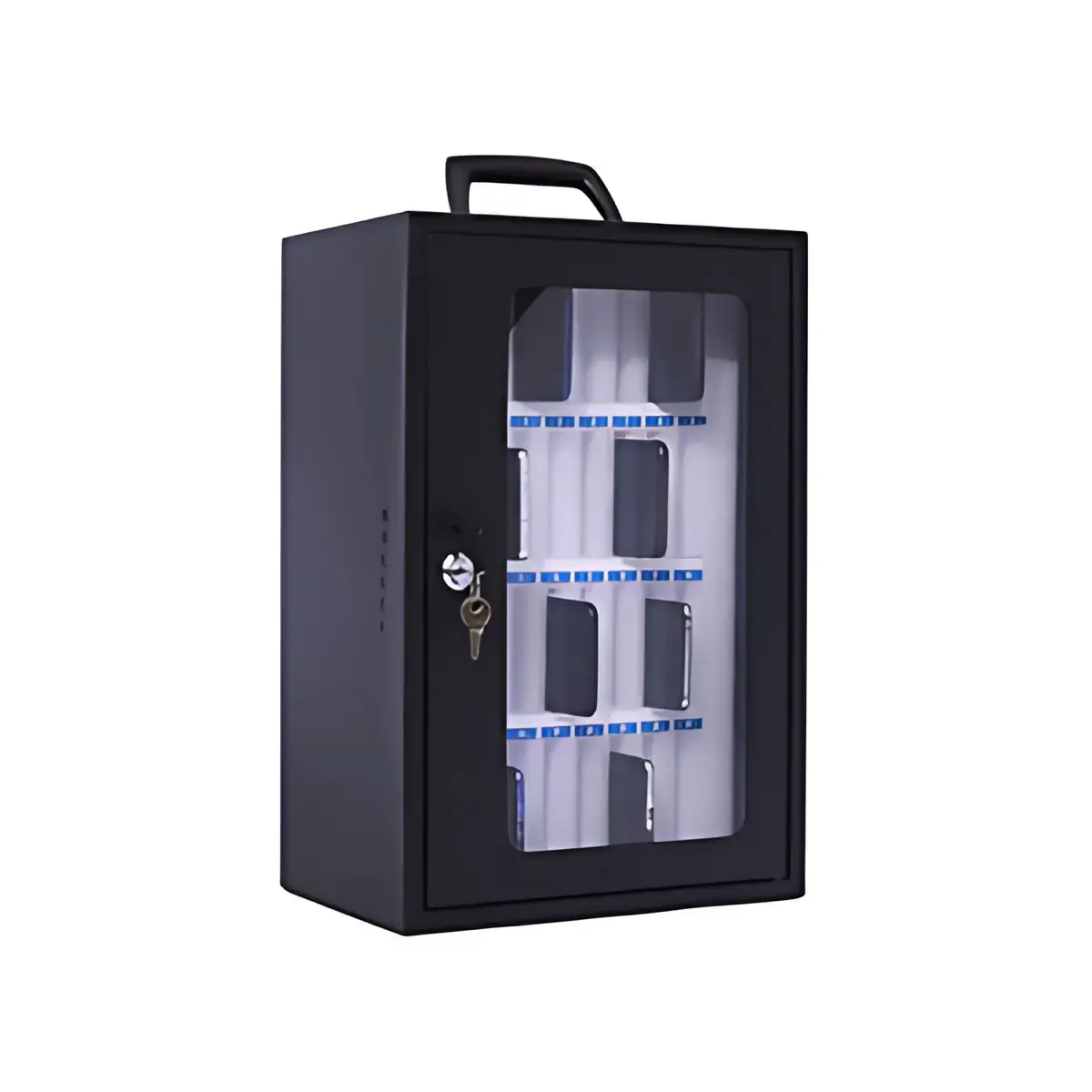 pavo Armoire pour smartphone, pour 48 smartphones, gris 