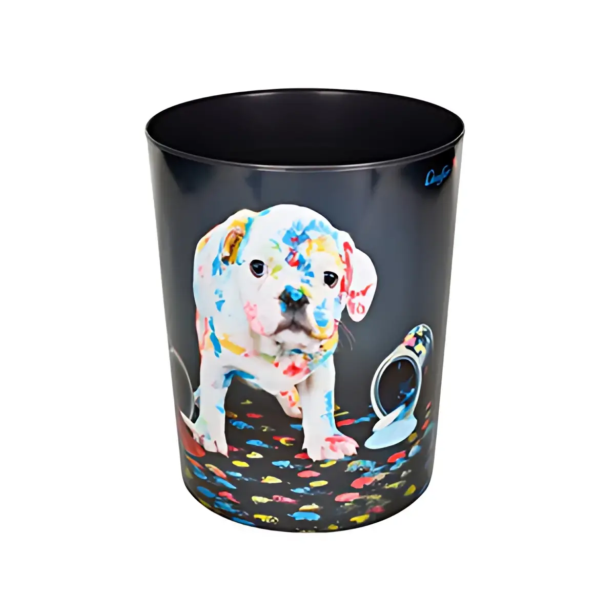 Läufer Corbeille à papier 'chien multicoloré'