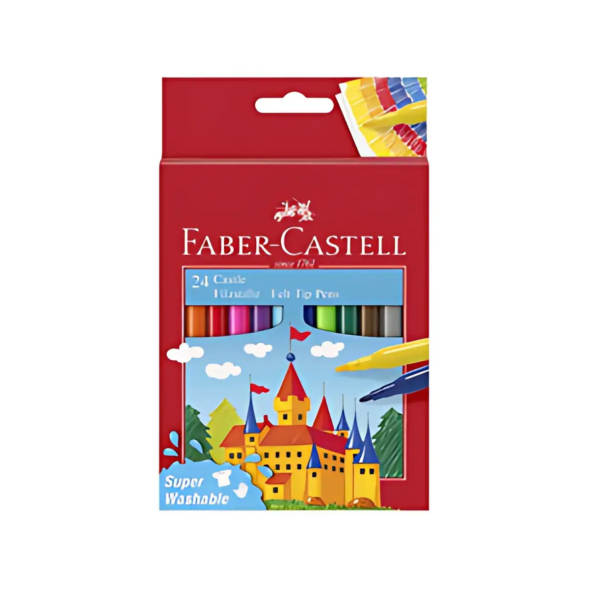 FABER-CASTELL Feutre CASTLE, étui carton de 24 pièces