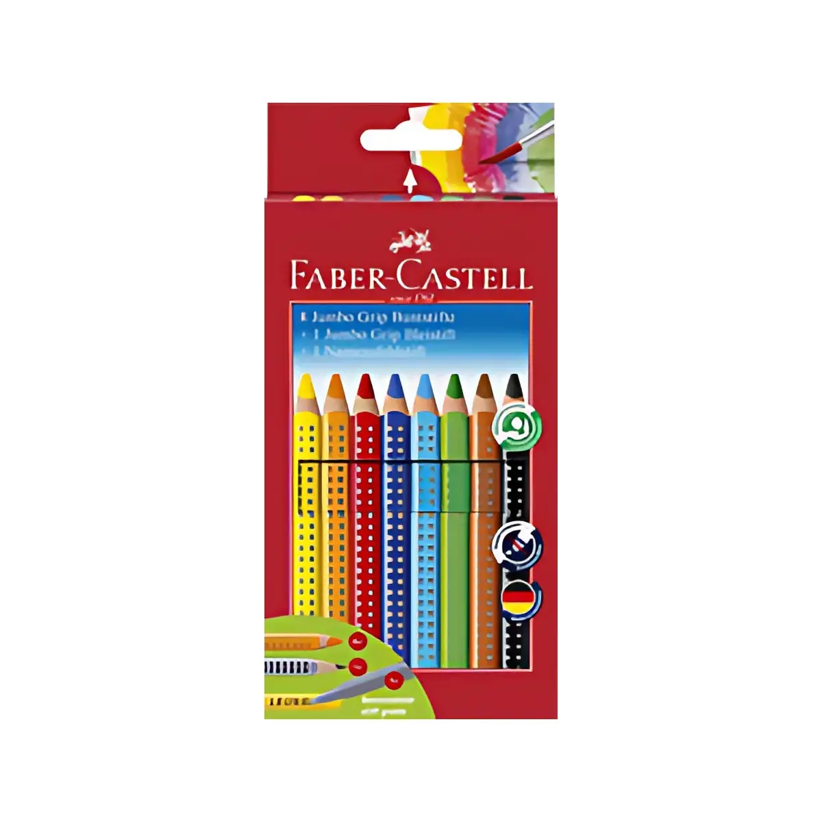 FABER-CASTELL Crayons de couleur Jumbo GRIP, &eacute;tui promo 