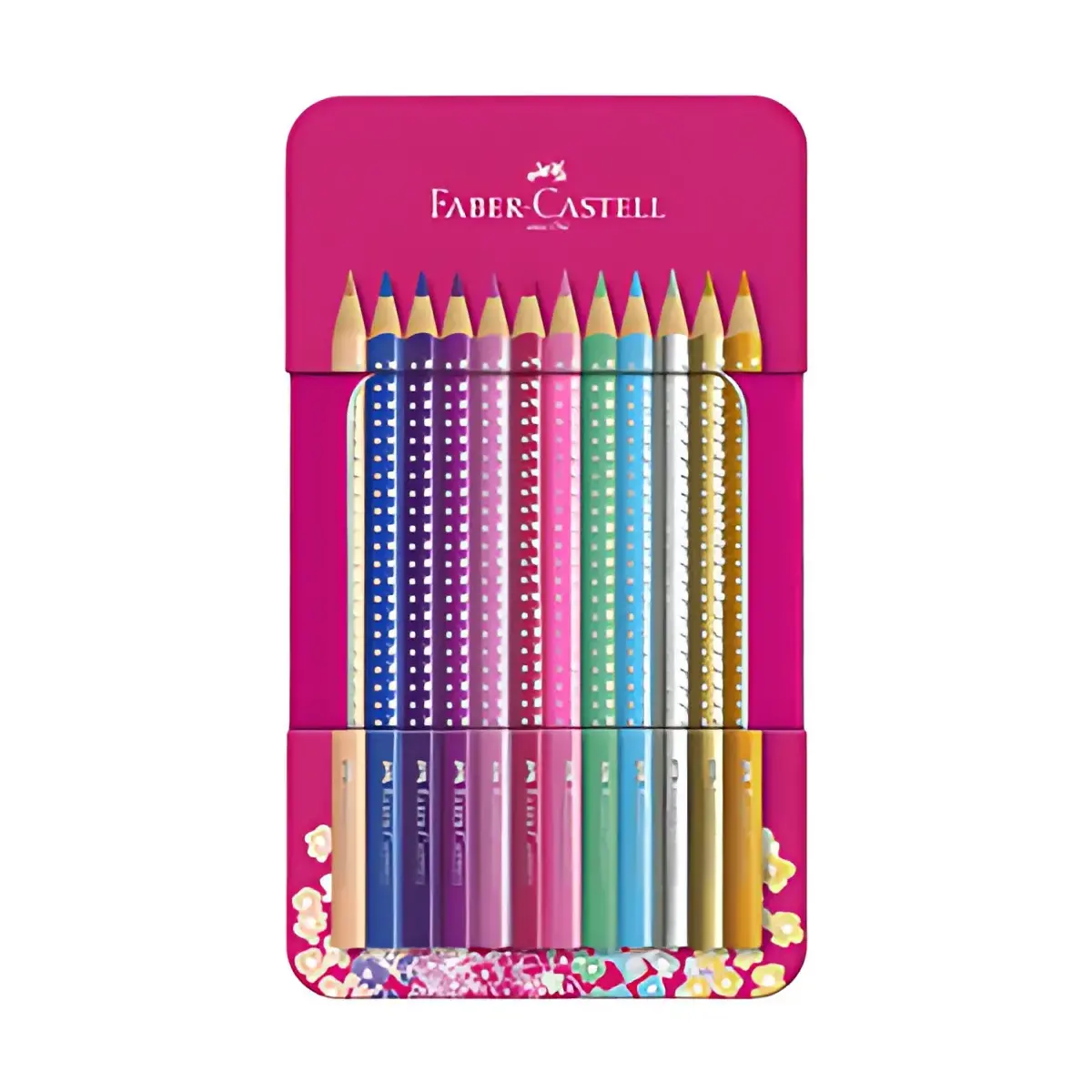 FABER-CASTELL Crayons de couleur triangulaires SPARKLE
